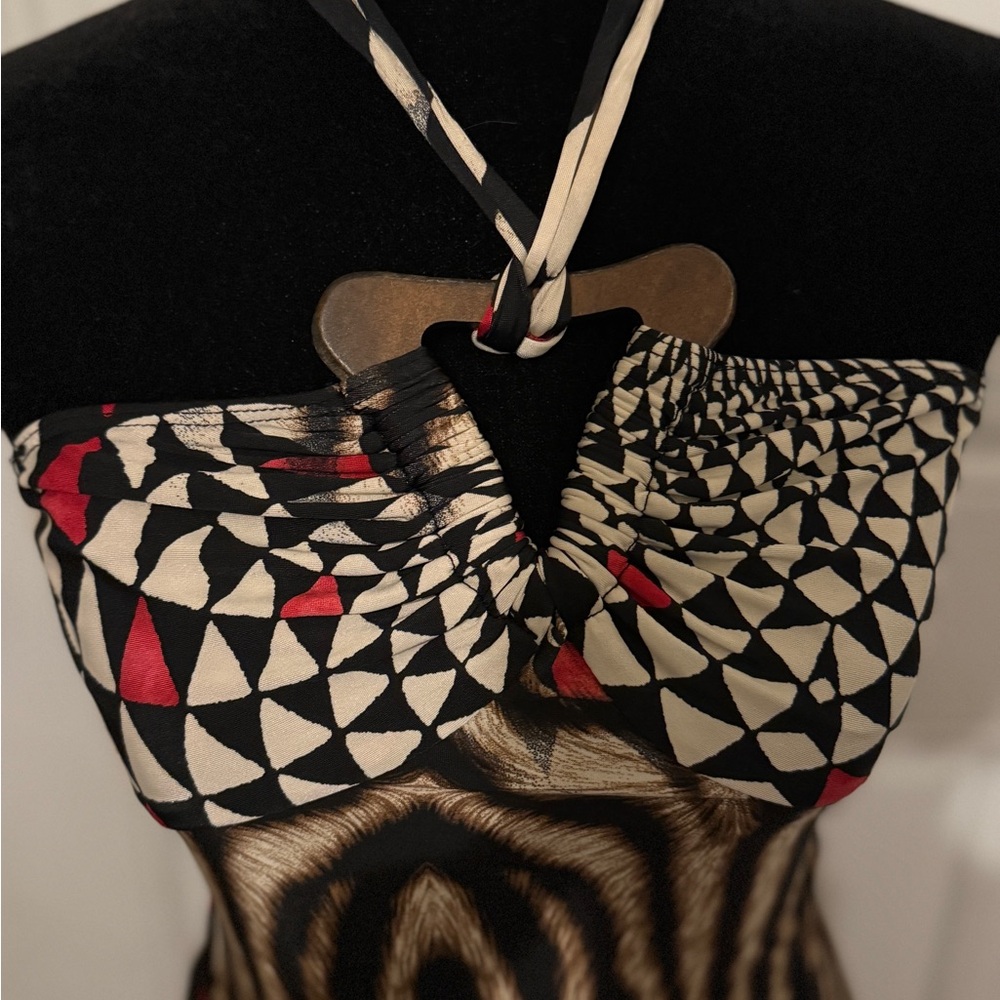 “Beware!” African Print Maxi Dress - Picture 3 of 3